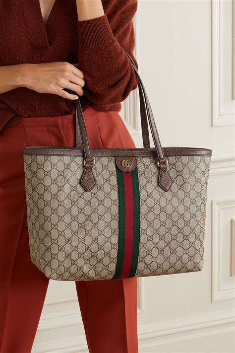 gucci pvc leather tote bag|gucci canvas tote bags.